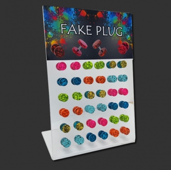 Splatter Color Fake Plug Display