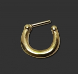 Septum Piercing Gold Stahl