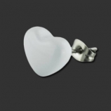 SUPERNOVA CONCEPT Pure White Heart Earstud